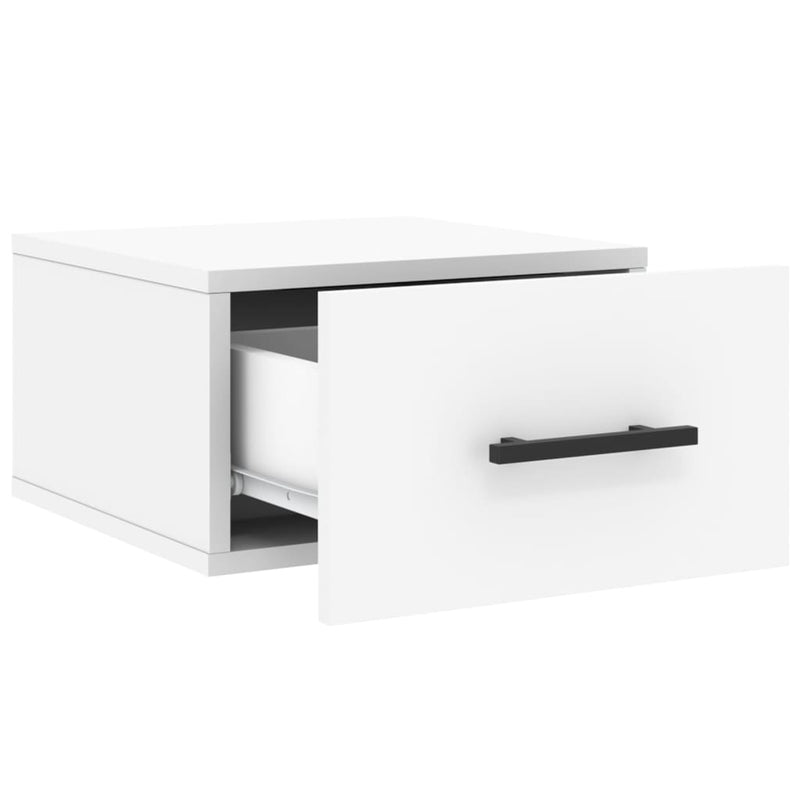 vidaXL 2 db fehér falra szerelhető éjjeliszekrény 35x35x20 cm