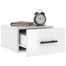 vidaXL 2 db magasfényű fehér fali éjjeliszekrény 35x35x20 cm