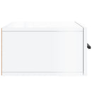 vidaXL 2 db magasfényű fehér fali éjjeliszekrény 35x35x20 cm