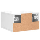vidaXL 2 db magasfényű fehér fali éjjeliszekrény 35x35x20 cm