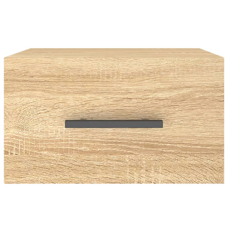 vidaXL sonoma tölgy színű falra szerelhető éjjeliszekrény 35x35x20 cm