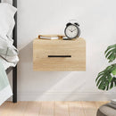 vidaXL sonoma tölgy színű falra szerelhető éjjeliszekrény 35x35x20 cm