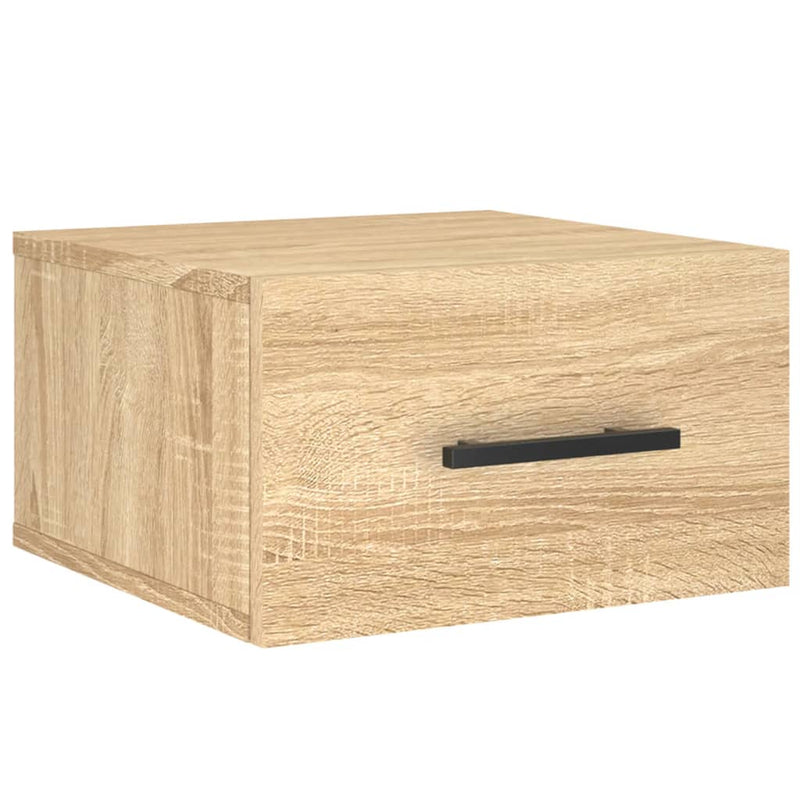 vidaXL 2 db sonoma tölgy falra szerelhető éjjeliszekrény 35x35x20 cm