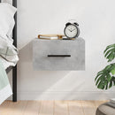 vidaXL 2 db betonszürke falra szerelhető éjjeliszekrény 35x35x20 cm