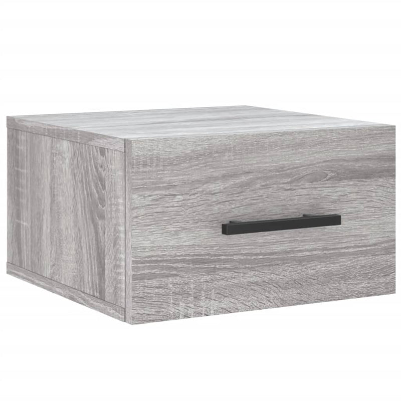 vidaXL szürke sonoma falra szerelhető éjjeliszekrény 35x35x20 cm