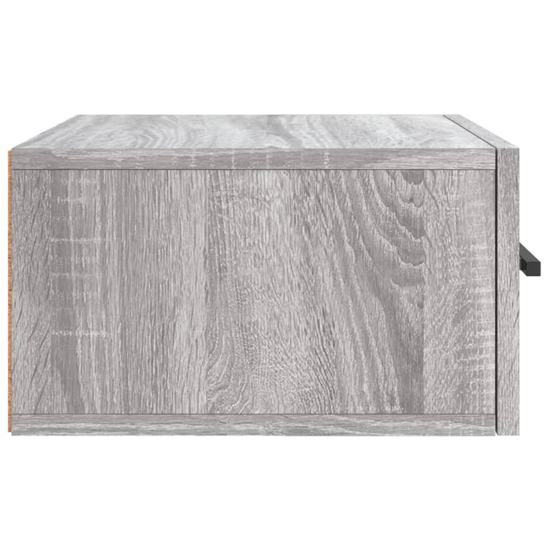 vidaXL szürke sonoma falra szerelhető éjjeliszekrény 35x35x20 cm