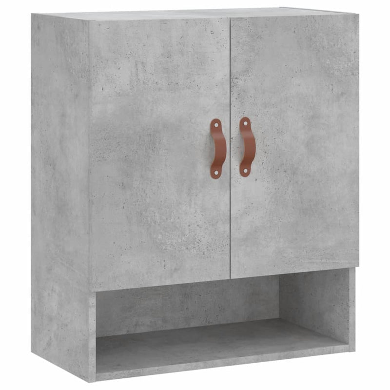 vidaXL betonszürke szerelt fa faliszekrény 60 x 31 x 70 cm