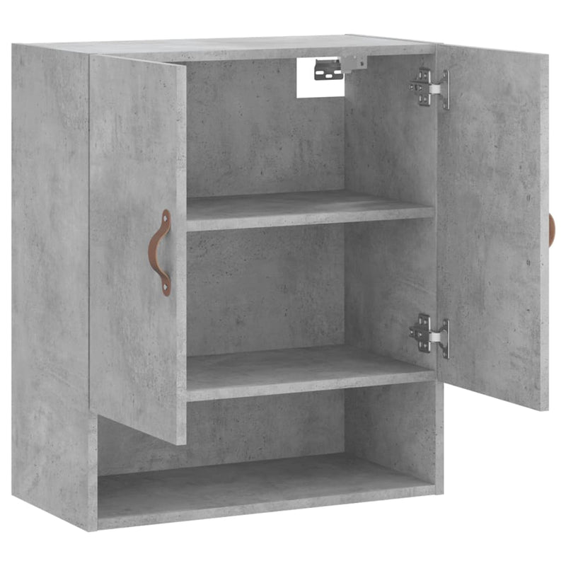 vidaXL betonszürke szerelt fa faliszekrény 60 x 31 x 70 cm