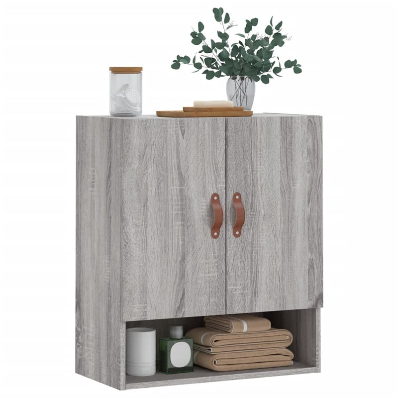 vidaXL szürke sonoma színű szerelt fa faliszekrény 60 x 31 x 70 cm