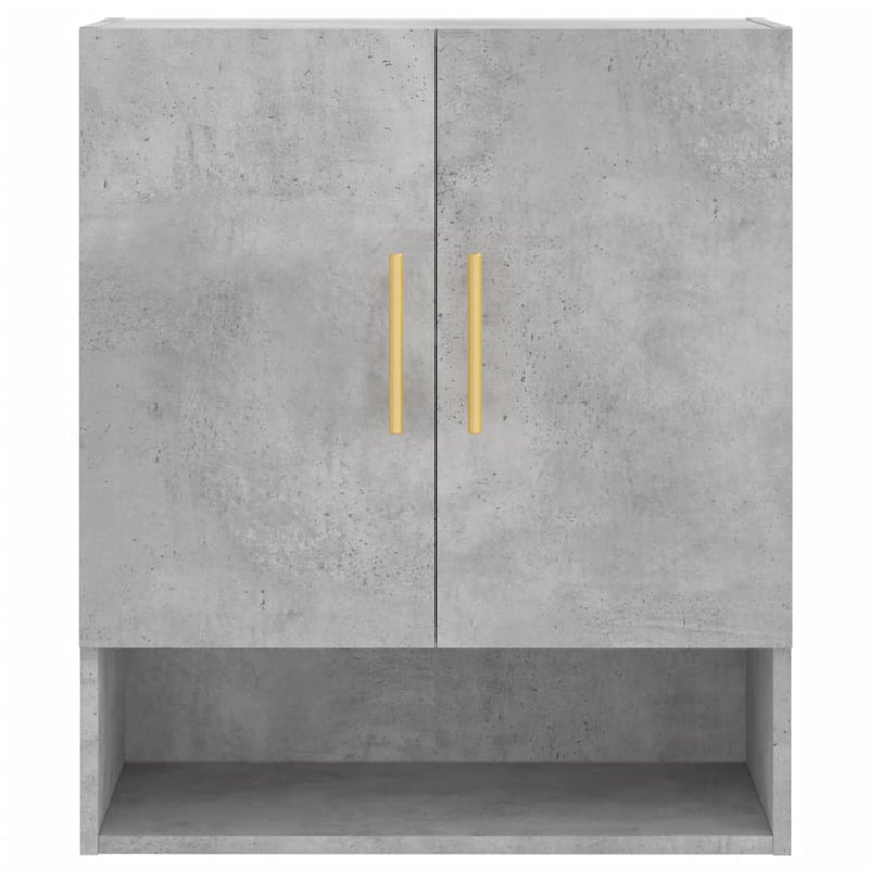 vidaXL betonszürke szerelt fa faliszekrény 60 x 31 x 70 cm