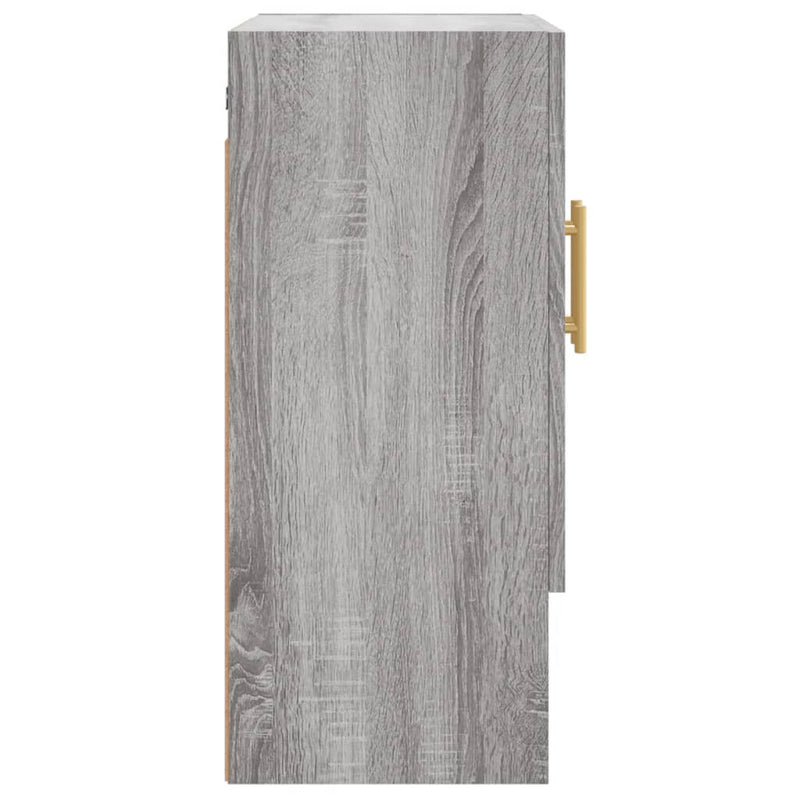 vidaXL szürke sonoma színű szerelt fa faliszekrény 60 x 31 x 70 cm