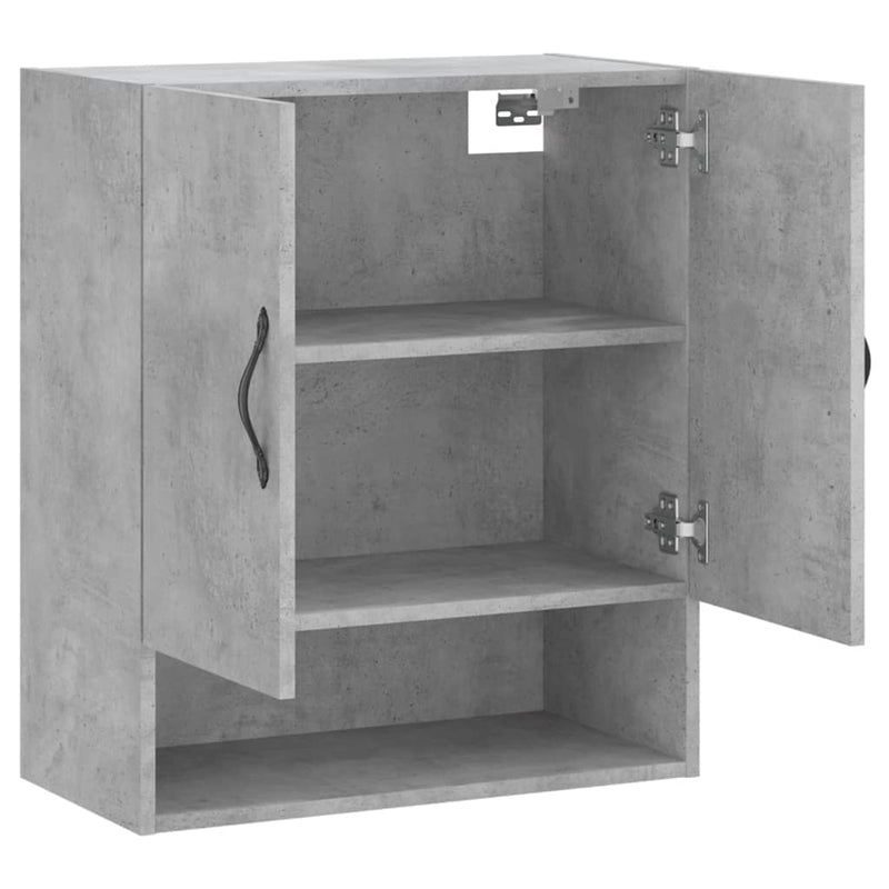 vidaXL betonszürke szerelt fa faliszekrény 60 x 31 x 70 cm