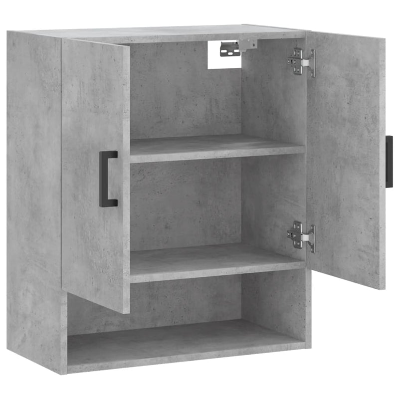 vidaXL betonszürke szerelt fa faliszekrény 60 x 31 x 70 cm