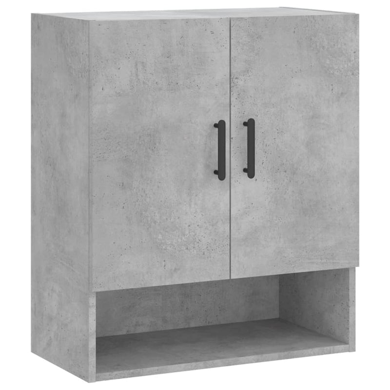 vidaXL betonszürke szerelt fa faliszekrény 60 x 31 x 70 cm