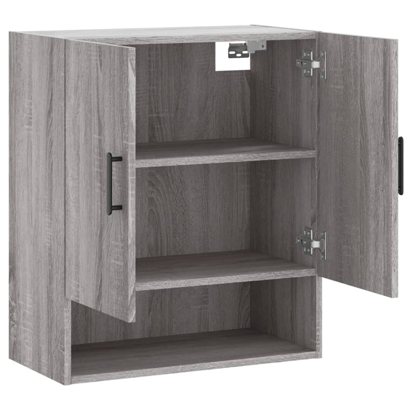 vidaXL szürke sonoma színű szerelt fa faliszekrény 60 x 31 x 70 cm