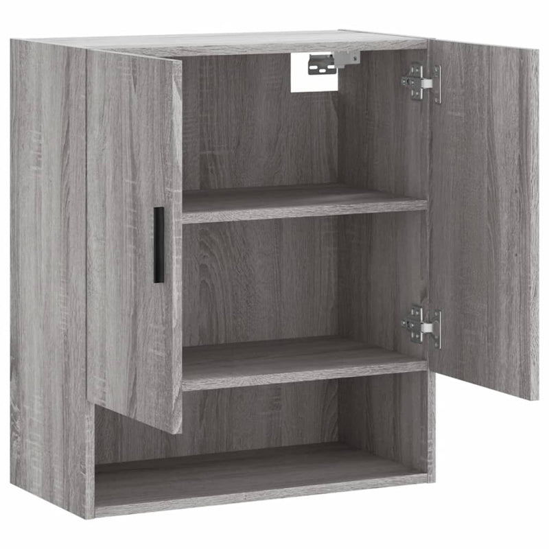 vidaXL szürke sonoma színű szerelt fa faliszekrény 60 x 31 x 70 cm