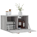 vidaXL szürke sonoma színű szerelt fa faliszekrény 60 x 36,5 x 35 cm