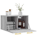 vidaXL szürke sonoma színű szerelt fa faliszekrény 60 x 36,5 x 35 cm