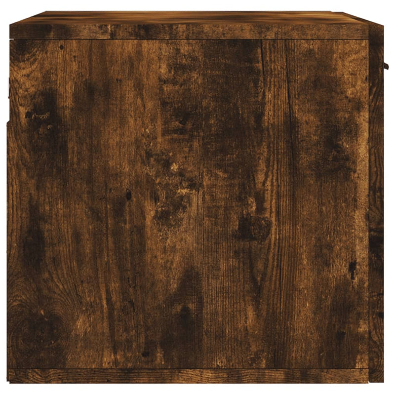 vidaXL füstös tölgy színű szerelt fa faliszekrény 60 x 36,5 x 35 cm