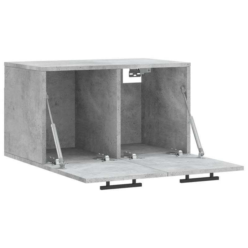 vidaXL betonszürke szerelt fa faliszekrény 60 x 36,5 x 35 cm