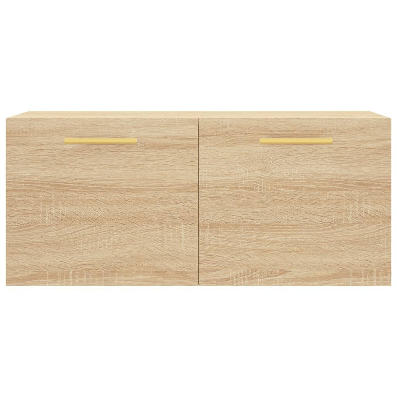 vidaXL sonoma tölgy színű szerelt fa faliszekrény 80 x 36,5 x 35 cm