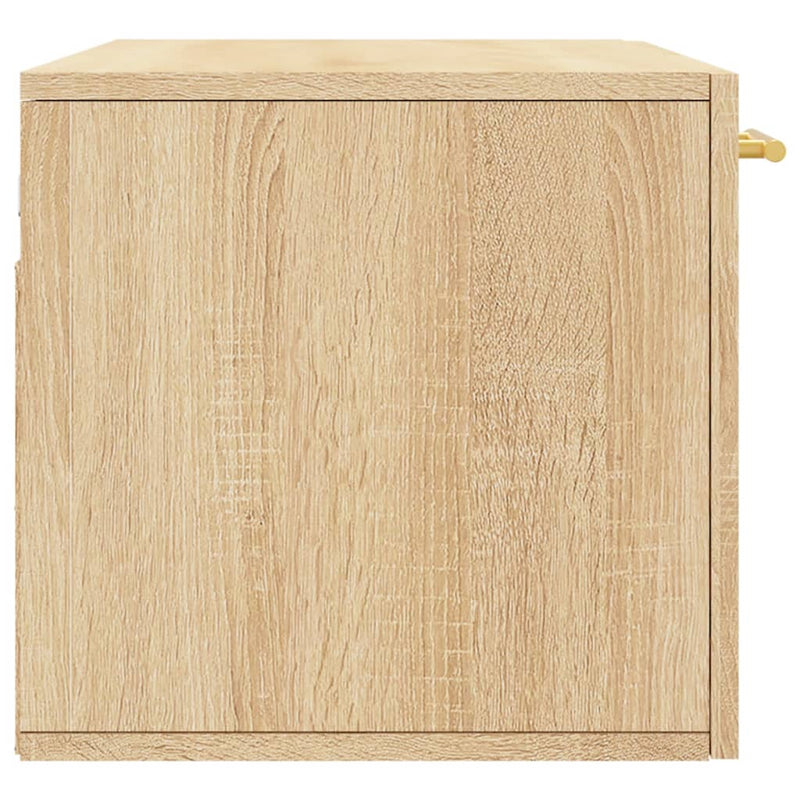 vidaXL sonoma tölgy színű szerelt fa faliszekrény 80 x 36,5 x 35 cm