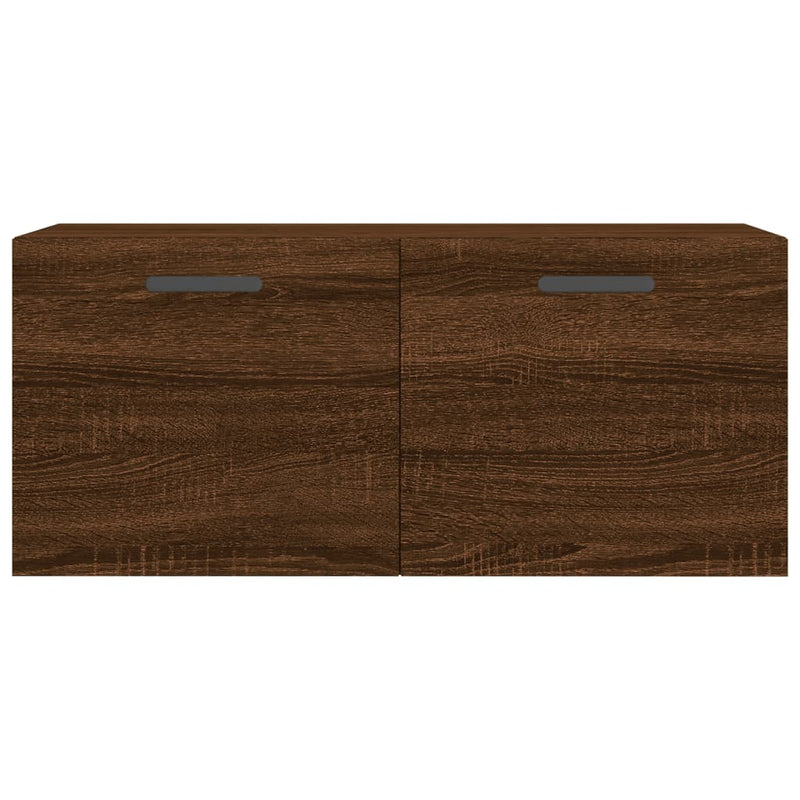 vidaXL barna tölgyszínű szerelt fa faliszekrény 80x36,5x35 cm