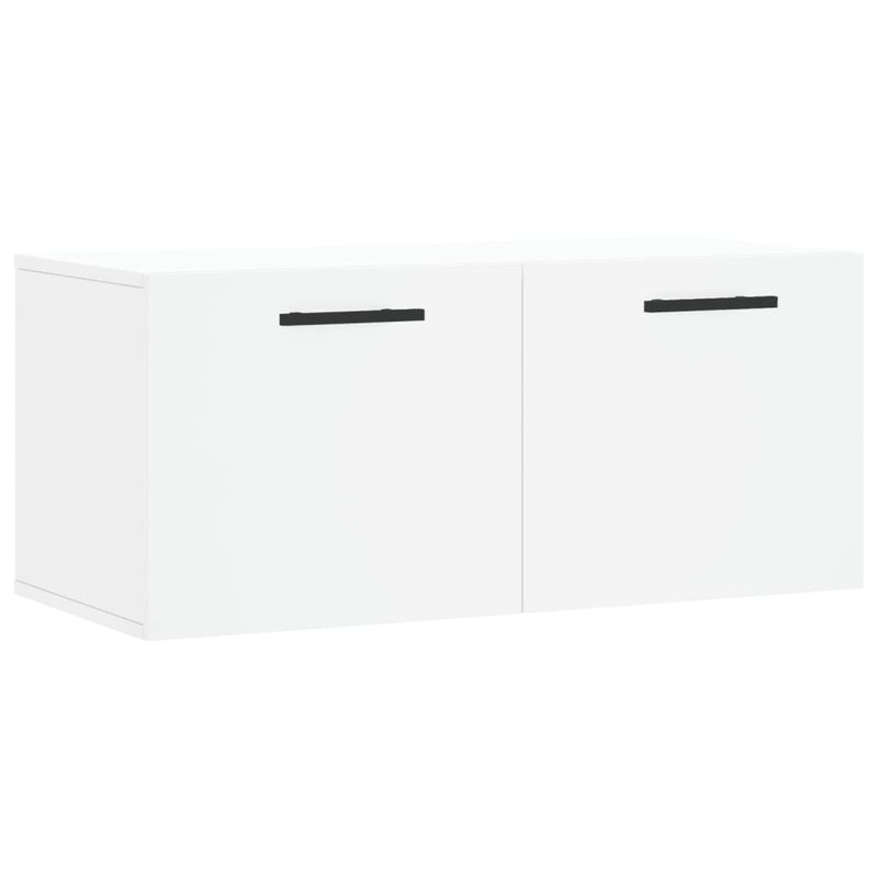 vidaXL fehér szerelt fa faliszekrény 80 x 36,5 x 35 cm