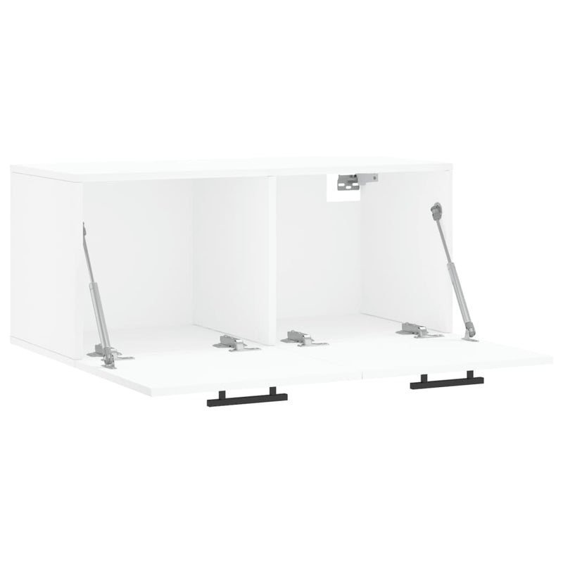 vidaXL fehér szerelt fa faliszekrény 80 x 36,5 x 35 cm