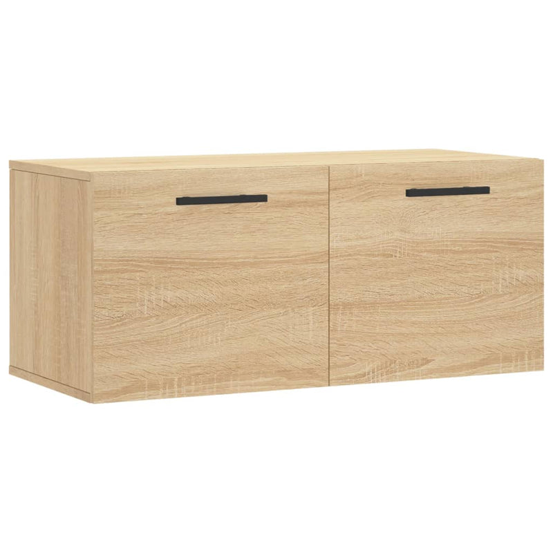 vidaXL sonoma tölgy színű szerelt fa faliszekrény 80 x 36,5 x 35 cm