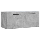 vidaXL betonszürke szerelt fa faliszekrény 80 x 36,5 x 35 cm