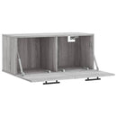 vidaXL szürke sonoma színű szerelt fa faliszekrény 80 x 36,5 x 35 cm