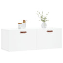 vidaXL fehér szerelt fa faliszekrény 100 x 36,5 x 35 cm