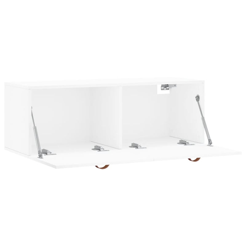 vidaXL fehér szerelt fa faliszekrény 100 x 36,5 x 35 cm