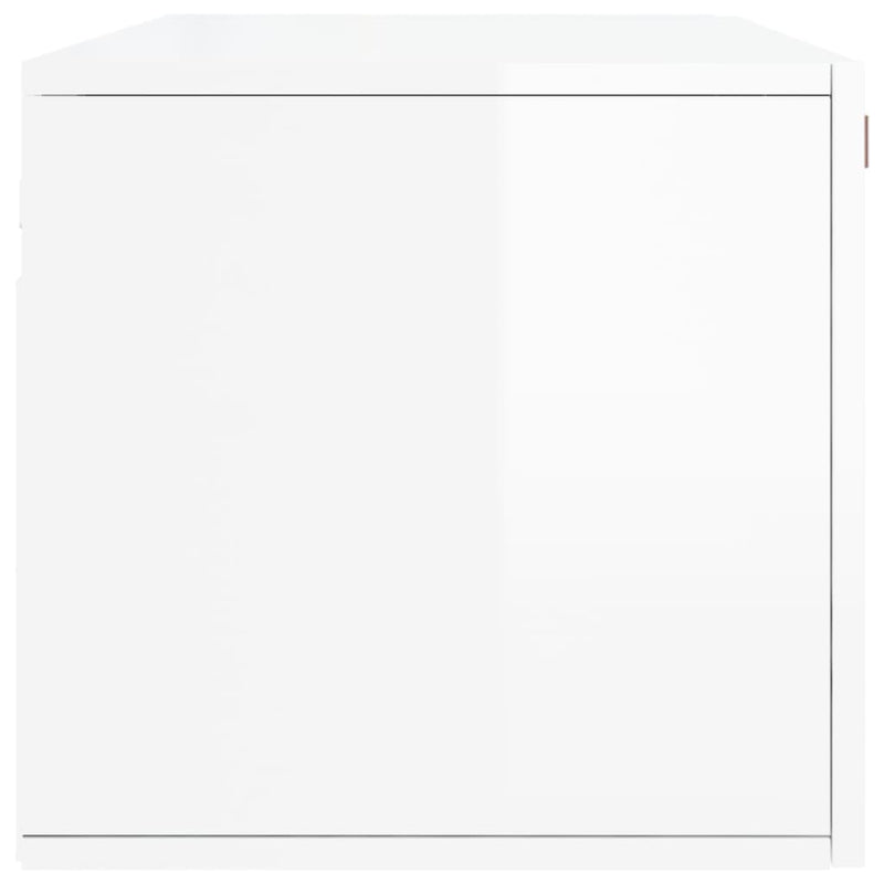 vidaXL magasfényű fehér szerelt fa faliszekrény 100 x 36,5 x 35 cm