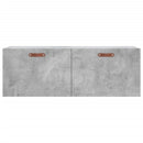 vidaXL betonszürke szerelt fa faliszekrény 100 x 36,5 x 35 cm