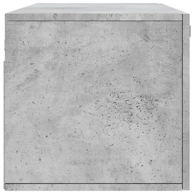 vidaXL betonszürke szerelt fa faliszekrény 100 x 36,5 x 35 cm