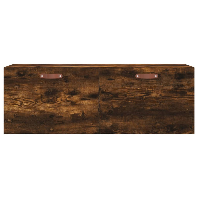 vidaXL füstös tölgy színű szerelt fa faliszekrény 100 x 36,5 x 35 cm