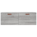 vidaXL szürke sonoma színű szerelt fa faliszekrény 100 x 36,5 x 35 cm