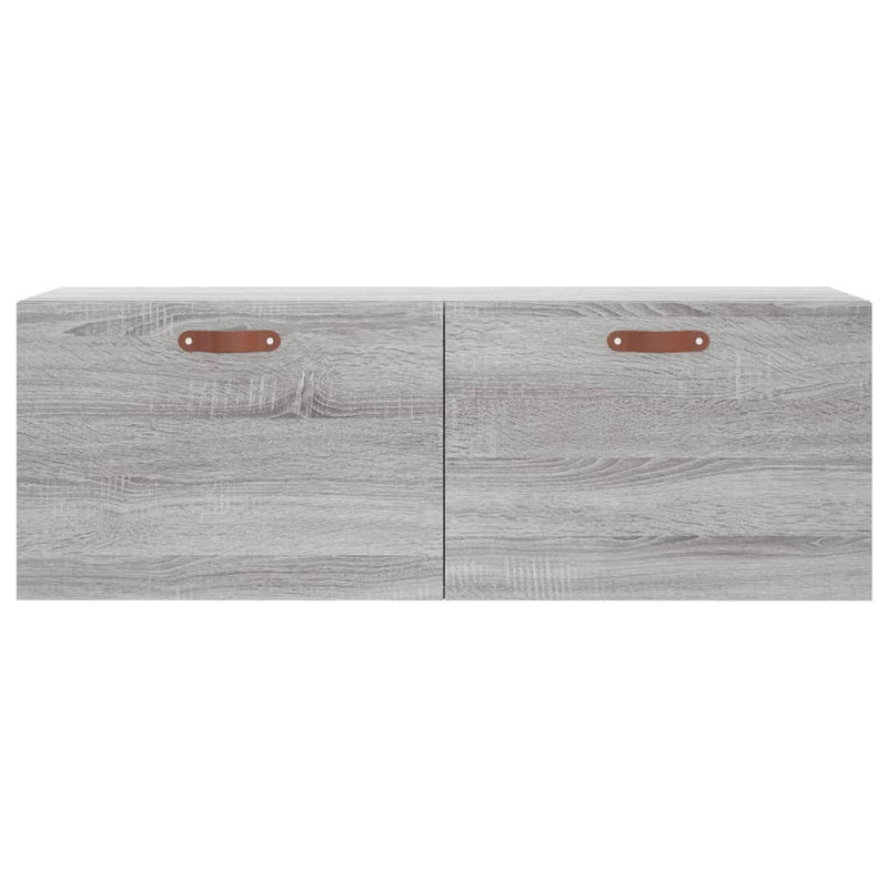 vidaXL szürke sonoma színű szerelt fa faliszekrény 100 x 36,5 x 35 cm
