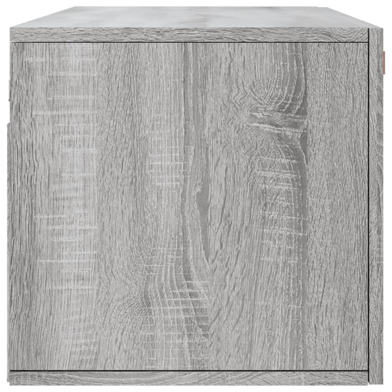 vidaXL szürke sonoma színű szerelt fa faliszekrény 100 x 36,5 x 35 cm