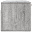 vidaXL szürke sonoma színű szerelt fa faliszekrény 100 x 36,5 x 35 cm