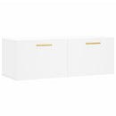 vidaXL fehér szerelt fa faliszekrény 100 x 36,5 x 35 cm