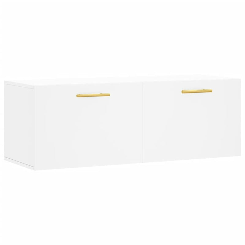 vidaXL fehér szerelt fa faliszekrény 100 x 36,5 x 35 cm