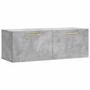 vidaXL betonszürke szerelt fa faliszekrény 100 x 36,5 x 35 cm