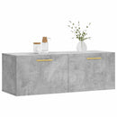 vidaXL betonszürke szerelt fa faliszekrény 100 x 36,5 x 35 cm