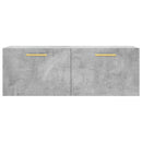 vidaXL betonszürke szerelt fa faliszekrény 100 x 36,5 x 35 cm