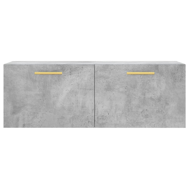 vidaXL betonszürke szerelt fa faliszekrény 100 x 36,5 x 35 cm