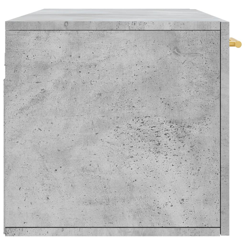 vidaXL betonszürke szerelt fa faliszekrény 100 x 36,5 x 35 cm