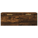 vidaXL füstös tölgy színű szerelt fa faliszekrény 100 x 36,5 x 35 cm